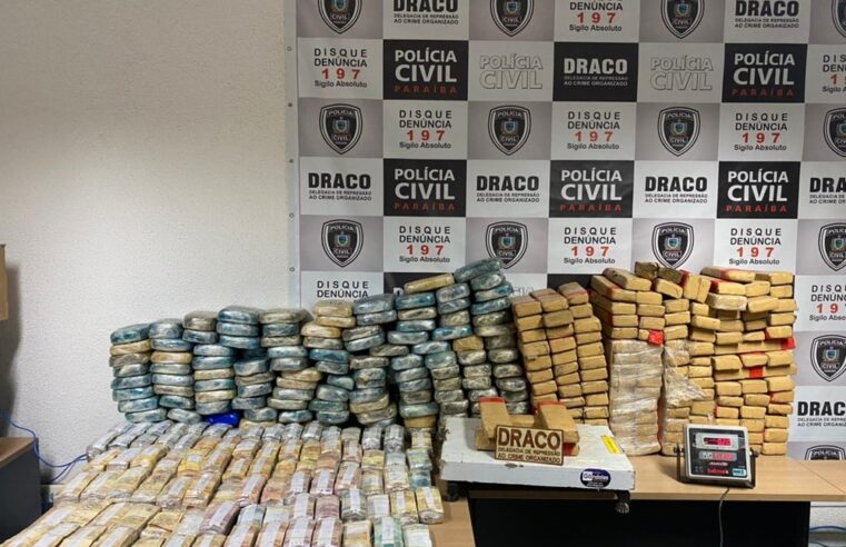 ? Polícia paraibana apreende 300 kg de drogas e mais de R$ 1 milhão no interior de lava-jato