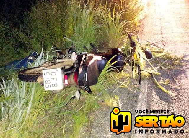 Homem morre na zona rural de São José da Lagoa Tapada após sofrer queda de moto