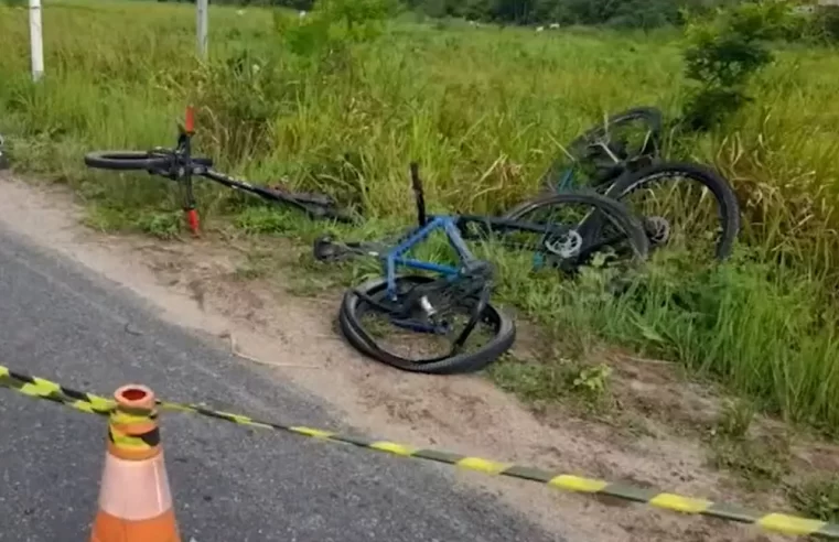 ?? Ciclista morre após ser atropelado por carro em trecho de rodovia paraibana