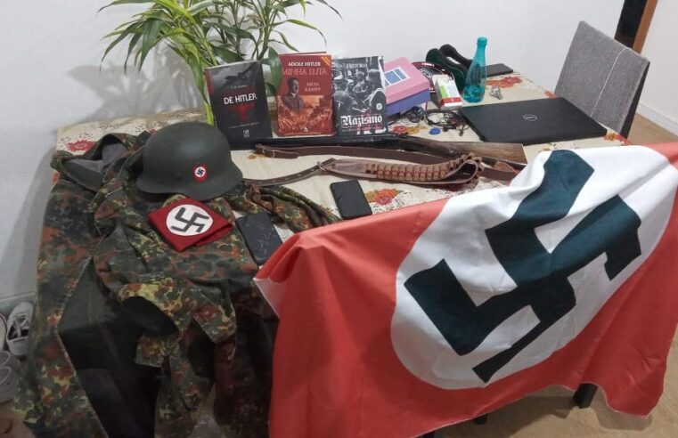 🚔 Seis pessoas são presas com material de apologia ao nazismo, armas e munições