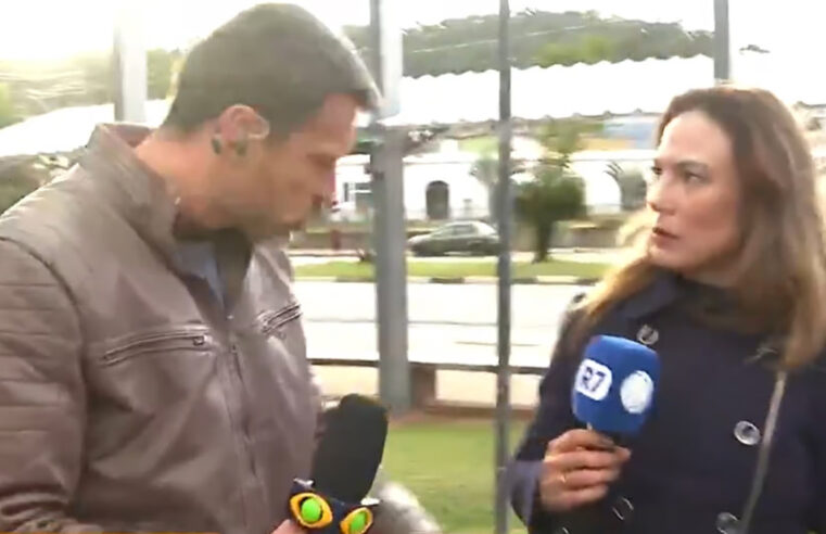 |🎥 Repórter da Band agride jornalista da Record durante transmissão ao vivo; ASSISTA