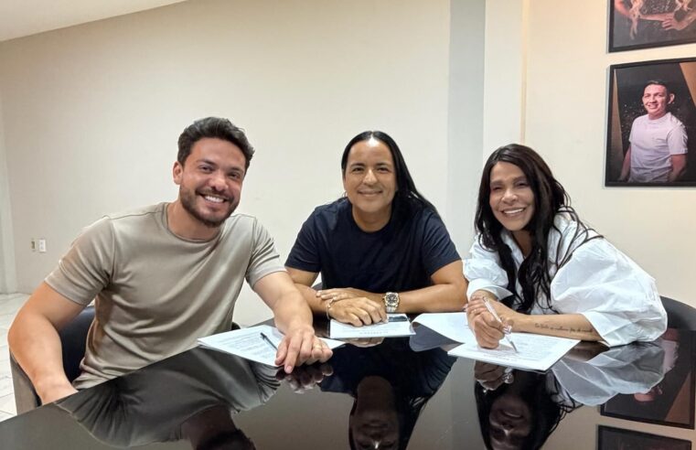 |📃✍️ Silvânia Aquino e Berg Rabelo assinam contrato com escritório de Wesley Safadão